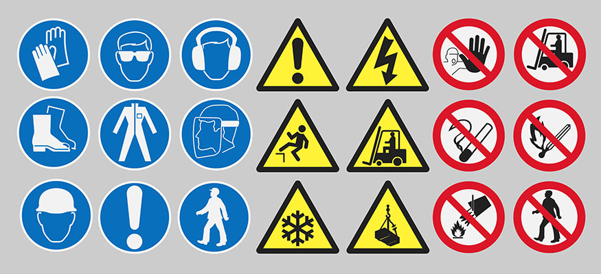 Work safety signs